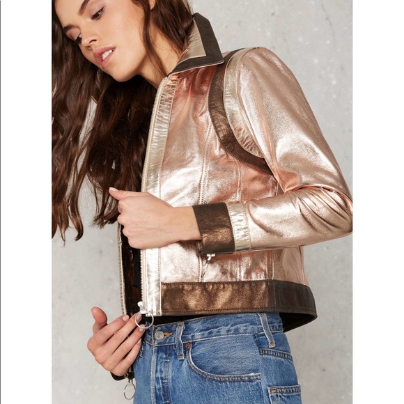💠you should be dancin metallic leather jacket - Picture 3 of 5